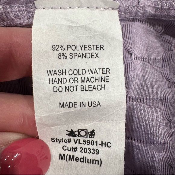 Purple Patterned Ruffle Midi Dress - Picture 7 of 10